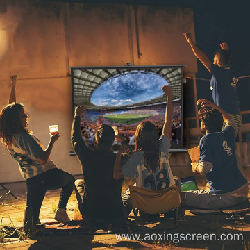 Tripod 4K projector screen Manual cinema Projection Screen